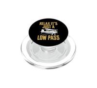 Relax It's Just A Low Pass Crop Dusting Pilot Farmer PopSockets PopGrip for MagSafe