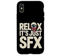Relax It's Just SFX Makeup Artist Work Movie Film Case for iPhone X/XS
