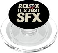Relax It's Just SFX Makeup Artist Work Movie Film PopSockets PopGrip for MagSafe