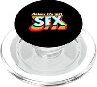 Relax It's Just SFX Makeup Artist Work Movie Film - PopSockets PopGrip for MagSafe