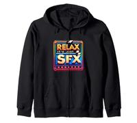 Relax It's Just SFX Makeup Artist Work Movie Film - Zip Hoodie