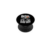 Relax Its My Day Off Funny Grim Reaper Balloons Dark Humor PopSockets Adhesive PopGrip