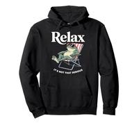 Relax It's Not That Serious Frog Pullover Hoodie