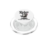 Relax It's Not That Serious Raccoon Vibes PopSockets PopGrip for MagSafe