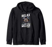 Relax Ive Done This A Million Times Mechanic Humor Zip Hoodie
