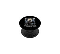 Relax Kitten It's Just A Joke Funny Alpha Wolf Meme PopSockets Adhesive PopGrip