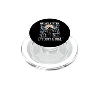 Relax Kitten It's Just A Joke Funny Alpha Wolf Meme PopSockets PopGrip for MagSafe