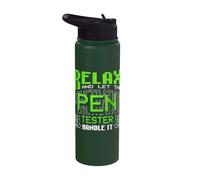 Relax Let The Penetration Tester Cyber Security Handle It Stainless Steel Insulated Water Bottle