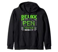 Relax Let The Penetration Tester Cyber Security Handle It Zip Hoodie