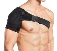 Relax Melodies Shoulder Brace for Men Women, Support and Compression Sleeve for Torn Rotator Cuff, AC Joint Pain Relief, Adjustable Fits Left Right Shoulder, Ice Pack Pocket