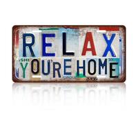 Relax Metal Signs Vintage Tin Signs Wall Plaques Decor Man Cave Sign House Warming Gifts New Home Gifts