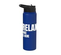 Relax Mike is Here Popular Birth Names Mike Costume Stainless Steel Insulated Water Bottle