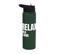 Relax Mila is Here Popular Birth Names Mila Costume Stainless Steel Insulated Water Bottle