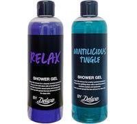 RELAX & MINTILICIOUS TINGLE by LidI - SHOWER GEL - Lavender, Sweet Tonka & Ylang Ylang and Menthol Crystals & Spearmint Scented | 500mL Each [Total 1000mL]