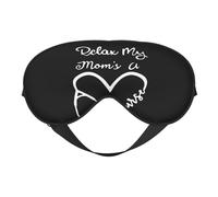 Relax My Mommy is a11 Relax My Mommy is Asleep Masks Adjustable Strap Soft Eye Mask for Women Men Travel Work Home