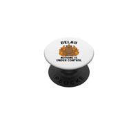 Relax Nothing Is Under Control Funny Bear PopSockets Adhesive PopGrip