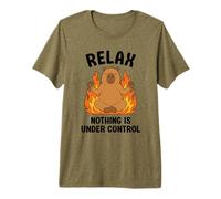 Relax Nothing is Under Control Funny Capybara Premium T-Shirt