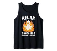 Relax Nothing is Under Control Funny Duck Tank Top