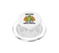Relax Nothing Is Under Control Funny Iguana PopSockets PopGrip for MagSafe