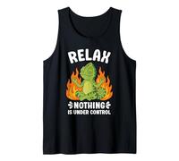Relax Nothing is Under Control Funny Iguana Tank Top
