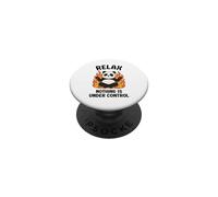 Relax Nothing Is Under Control Funny Panda PopSockets Adhesive PopGrip