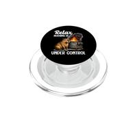 Relax Nothing Is Under Control Funny Sarcastic Capybara PopSockets PopGrip for MagSafe