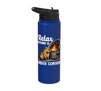 Relax Nothing is Under Control Funny Sarcastic Capybara Stainless Steel Insulated Water Bottle