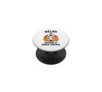 Relax Nothing Is Under Control Funny Zebra PopSockets Adhesive PopGrip