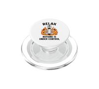 Relax Nothing Is Under Control Funny Zebra PopSockets PopGrip for MagSafe
