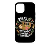 Relax Nothing Is Under Control Sloth Lover Sarcastic Humor Case for iPhone 12/12 Pro