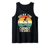 Relax Scientist is Here Vintage Microscope Lab Tank Top