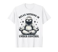 Relax Sloth Meditation Funny Zen Animal Design T-Shirt
