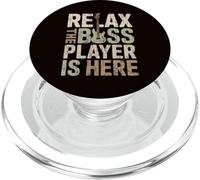 Relax The Bass Player Is Here,Guitar Guitarist Bassist Music PopSockets PopGrip for MagSafe
