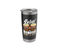 Relax The Bongos Player is Here Stainless Steel Insulated Tumbler