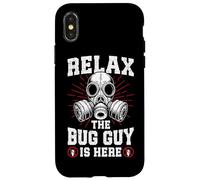 Relax the Bug guy is here Pest Control funny Exterminator Case for iPhone X/XS