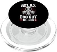 Relax the Bug guy is here Pest Control funny Exterminator PopSockets PopGrip for MagSafe