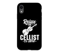 Relax The Cellist Is Here Funny Cellist Cello Player Case for iPhone XR