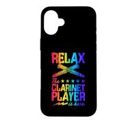 Relax The Clarinet Player Is Here Star Graphic Case for iPhone 16 Plus