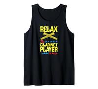 Relax The Clarinet Player is Here Star Graphic Tank Top