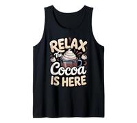 Relax the Cocoa is Here Hot Chocolate Marshmallows Tank Top