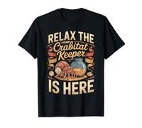 Relax the Crabitat Keeper is Here Hermit Crab Hermie Value Graphic T-Shirt