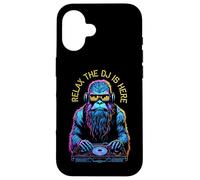 Relax The Dj Is Here Bigfoot Sasquatch EDM Music Equalizer Case for iPhone 16