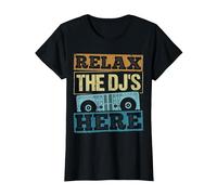 Relax The dj is here - Music Player Composer Entertainer T-Shirt, Women, Black, X-Small