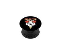Relax The DJ Is Here Retro Vinyl DJ PopSockets Adhesive PopGrip