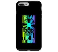 Relax The DJ Is Here Vinyl Record Lover Gothic Skull LP Case for iPhone 7 Plus/8 Plus