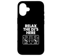 Relax The DJ's Here Funny Turntable Music Equalizer DJ Case for iPhone 16