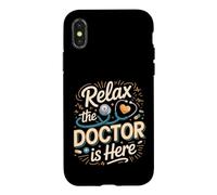 Relax the Doctor Is Here Physician Medicine MD Case for iPhone X/XS