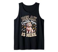 Relax the Doodle Mom is Here Goldendoodle Dog Lover Tank Top