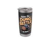 Relax the Dung Beetle is Here Insect Nature Stainless Steel Insulated Tumbler