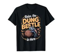 Relax the Dung Beetle is Here Insect Nature Value Graphic T-Shirt